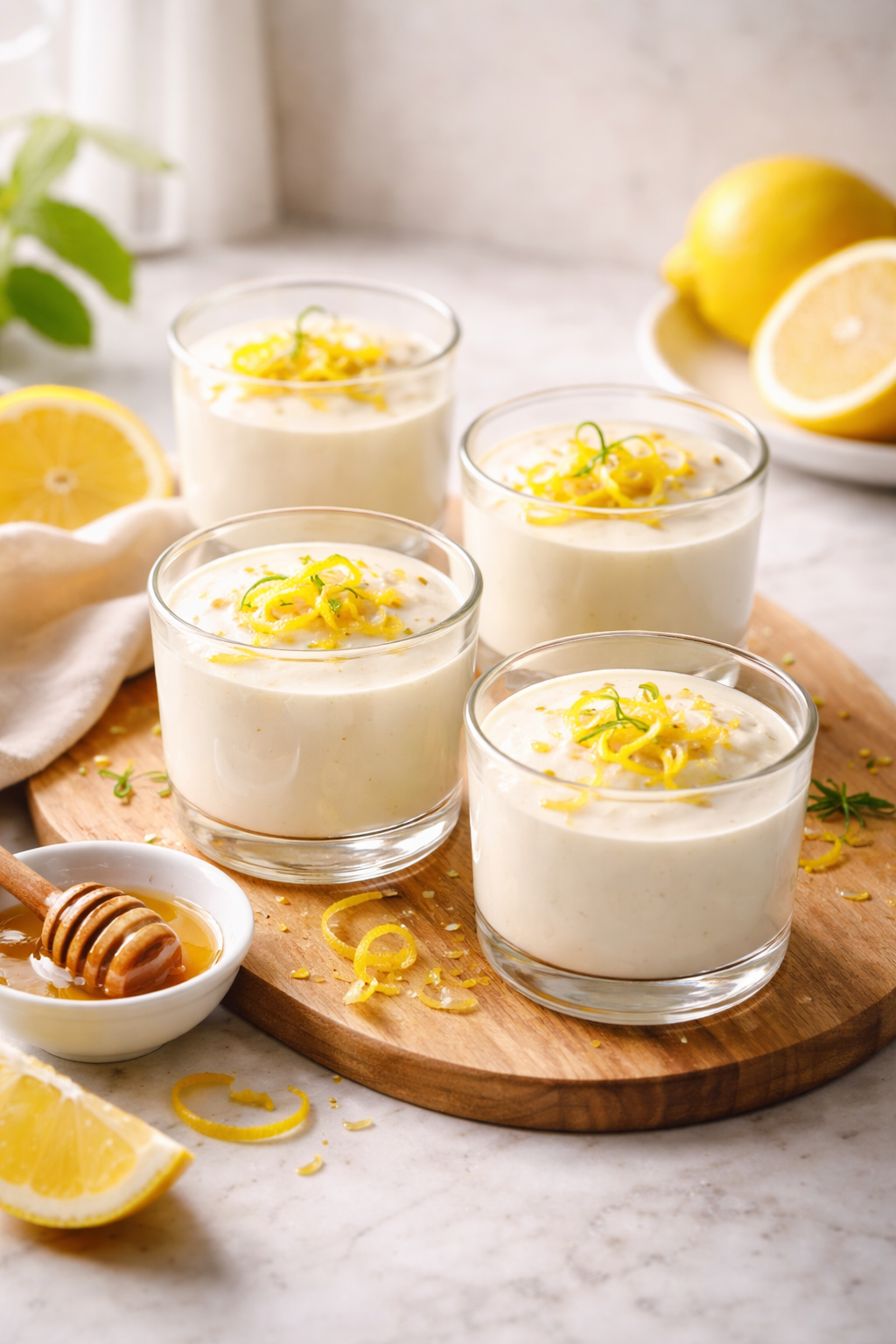 PANNA COTTA LÉGÈRE CITRON FROMAGE BLANC
