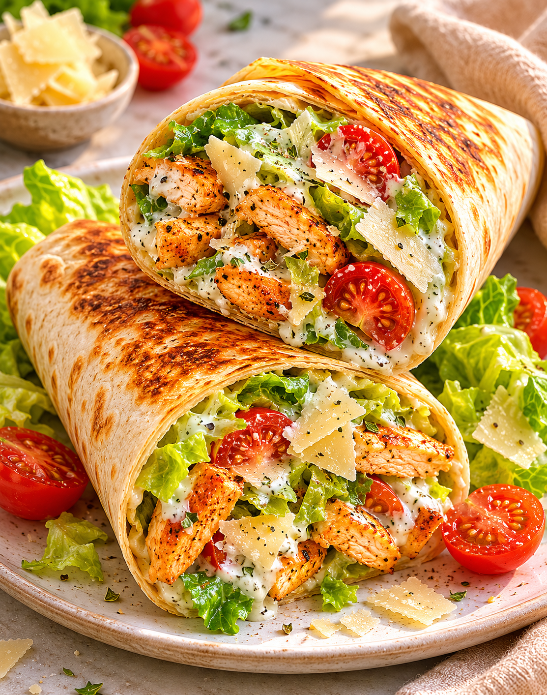WRAPS CÉSAR CROUSTILLANTS POULET PARMESAN
