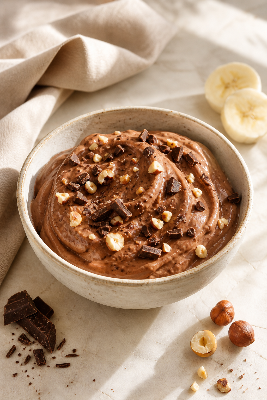 CHOCOLATE NICE CREAM
