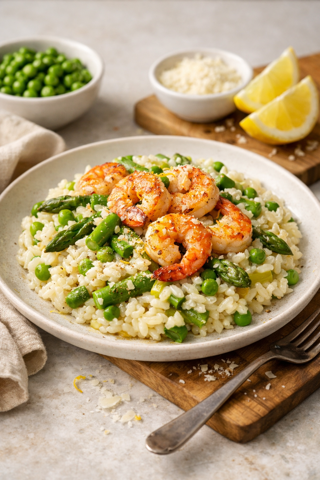 RISOTTO DE PRINTEMPS CITRON & CREVETTES