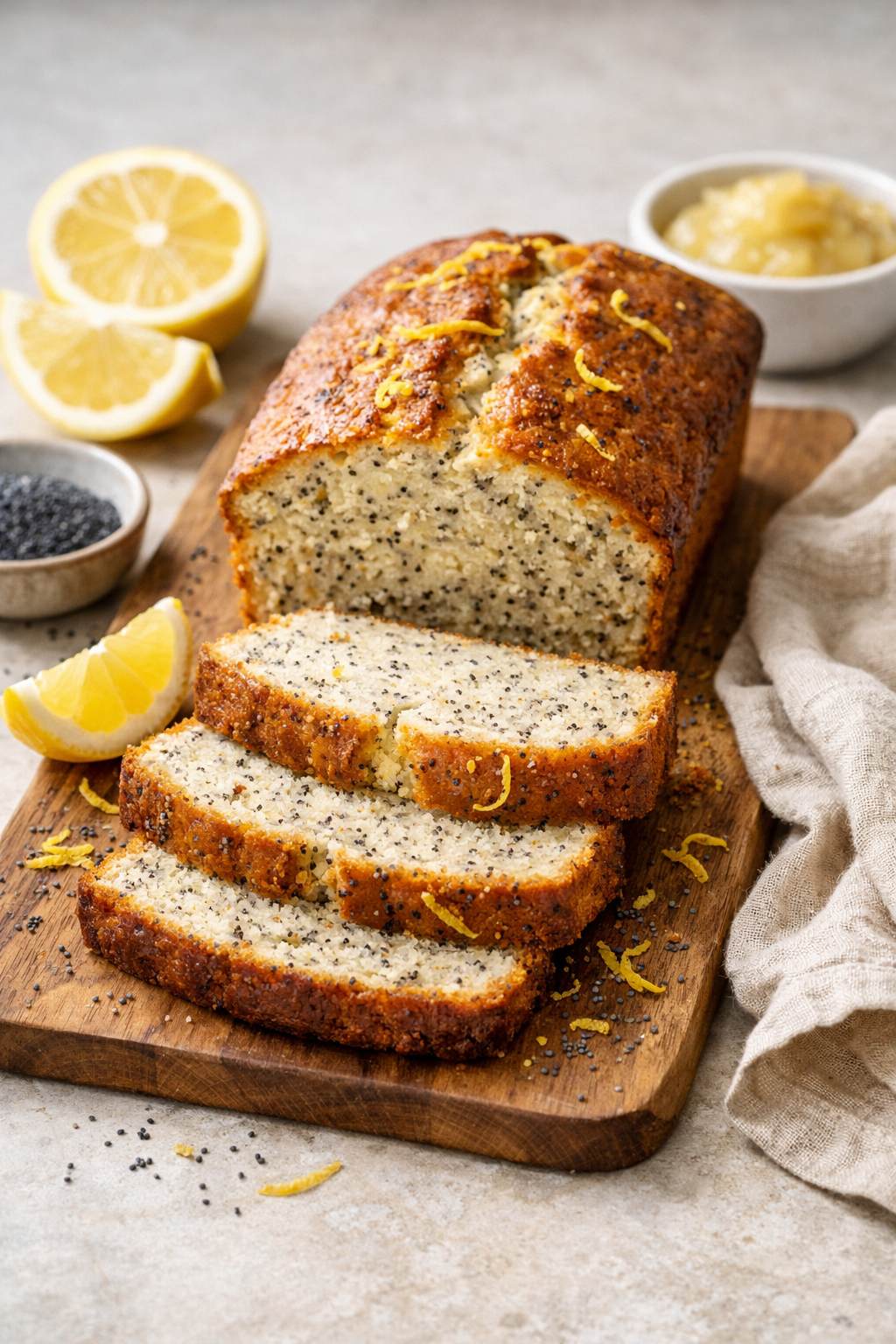 CAKE PROTÉINÉ SKYR PAVOT & CITRON
