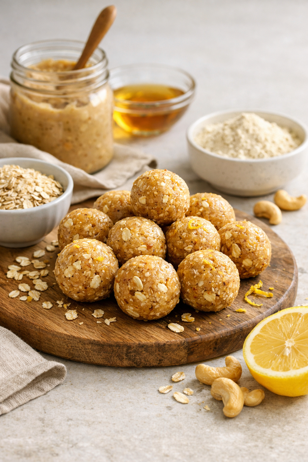 ENERGY BALLS VANILLE NOIX DE CAJOU CITRON