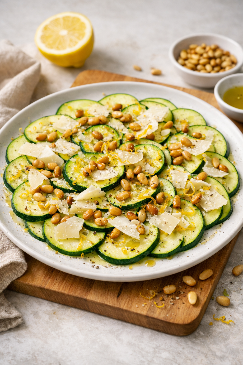CARPACCIO COURGETTES PARMESAN CITRON