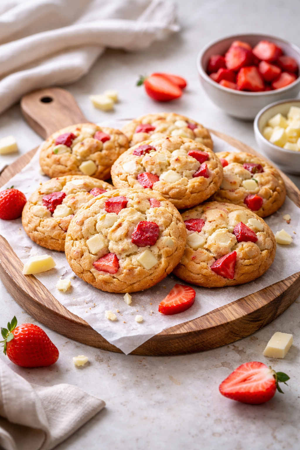 COOKIES FRAISE CHOCOLAT BLANC