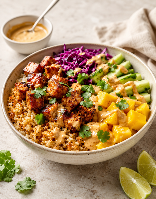 RIZ CROUSTILLANT THAÏ COCO TOFU MANGUE