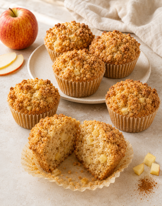 MUFFINS POMME CANNELLE CRUMBLE