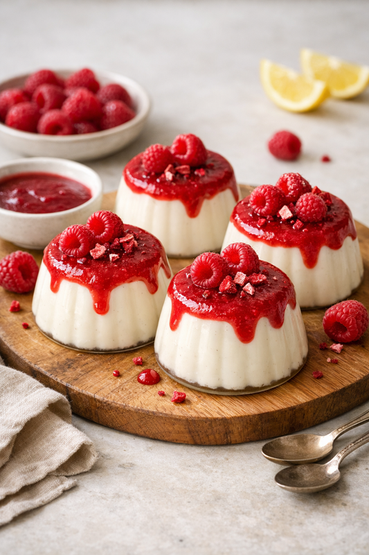 PANNA COTTA LAIT DE COCO & FRAMBOISES