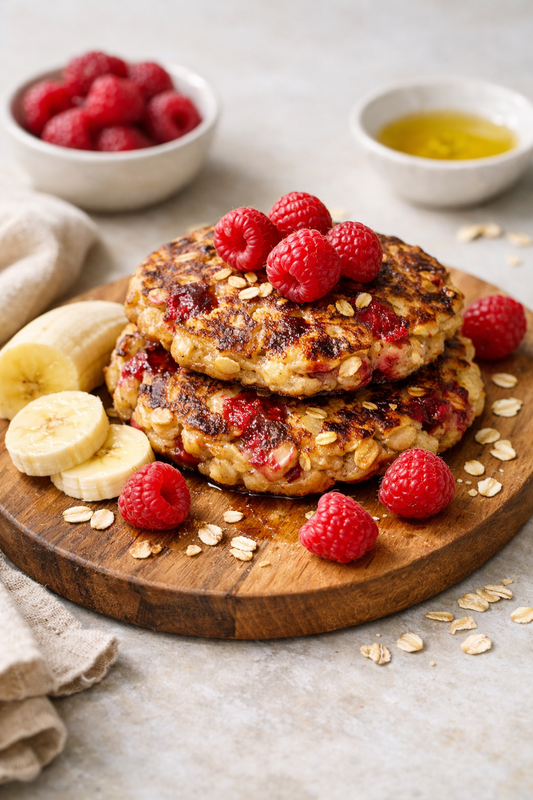 GALETTES AVOINE BANANE FRAMBOISES
