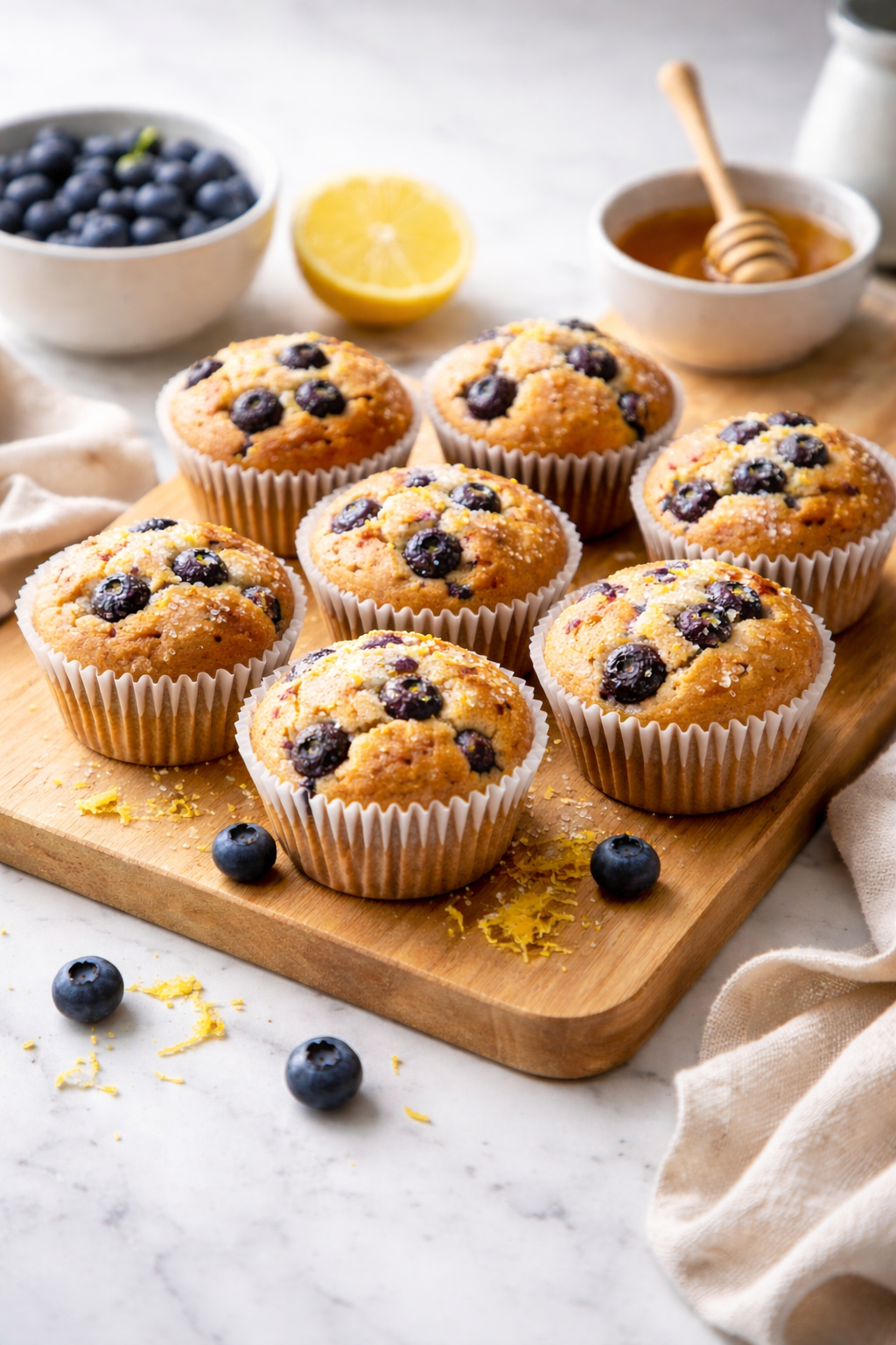 MUFFINS MYRTILLES CITRON