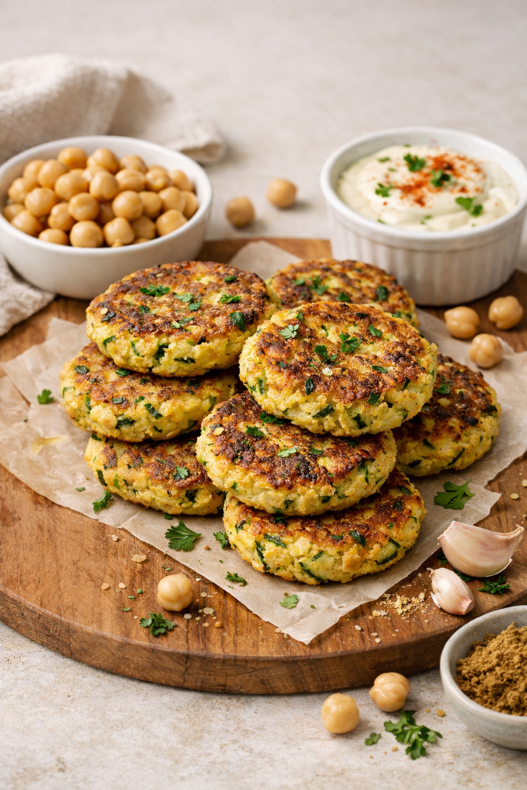 GALETTES POIS CHICHES COURGETTE & CITRON