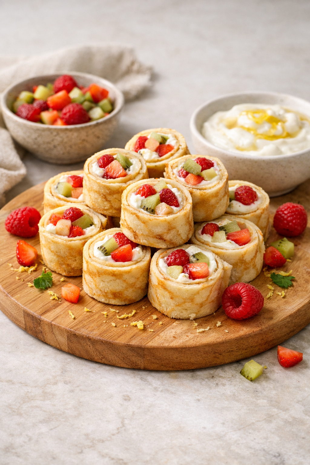 MAKI DE CRÊPES AUX FRUITS